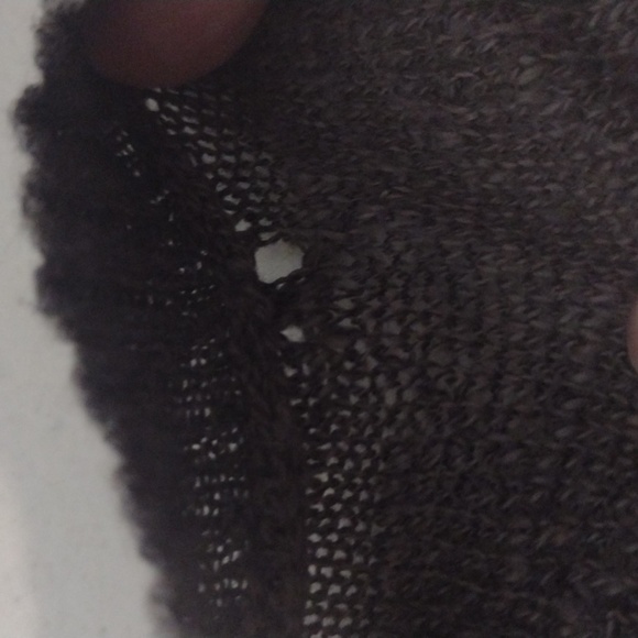 kensie ruffle sweater size small grey - Picture 7 of 7